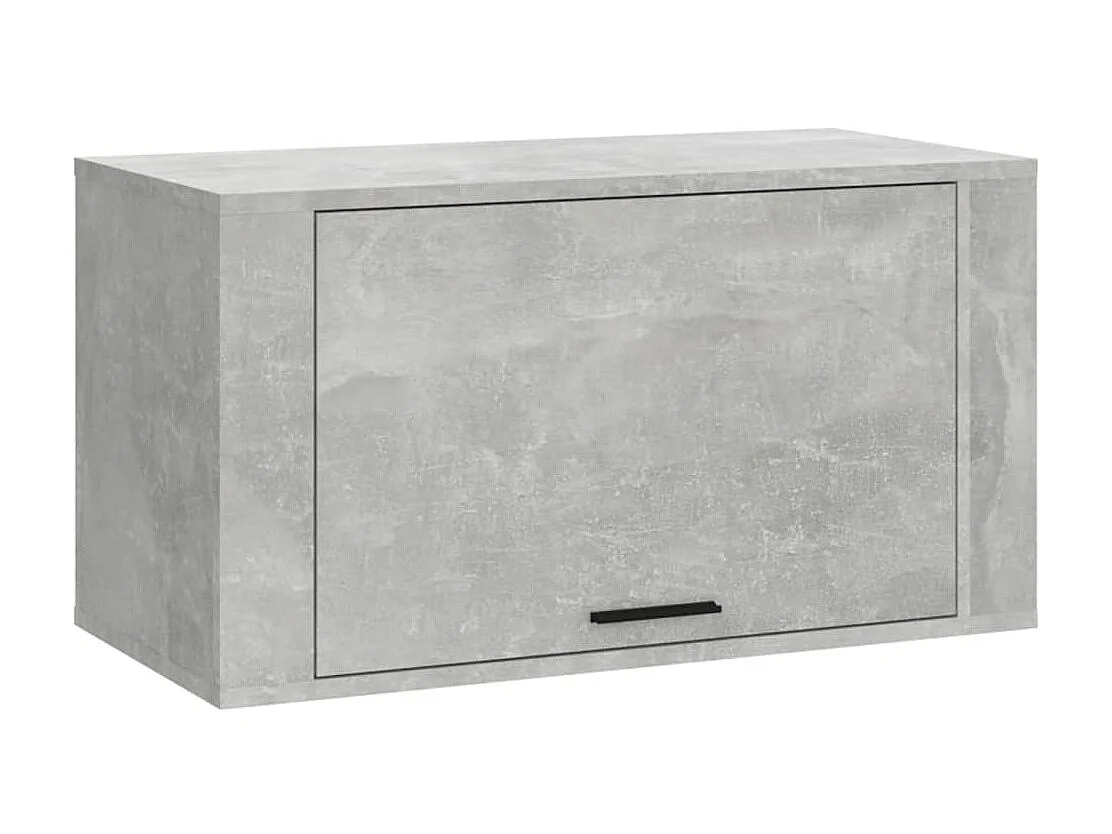 Armoire à chaussures murale Gris béton 70x35x38 cm
