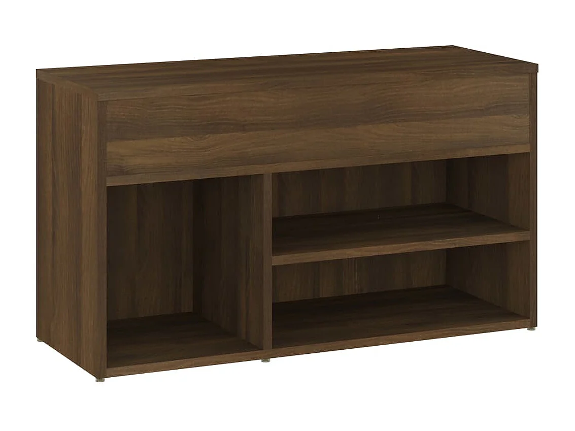 Schuhbank Braune Eiche 80x30x45 cm Holzwerkstoff