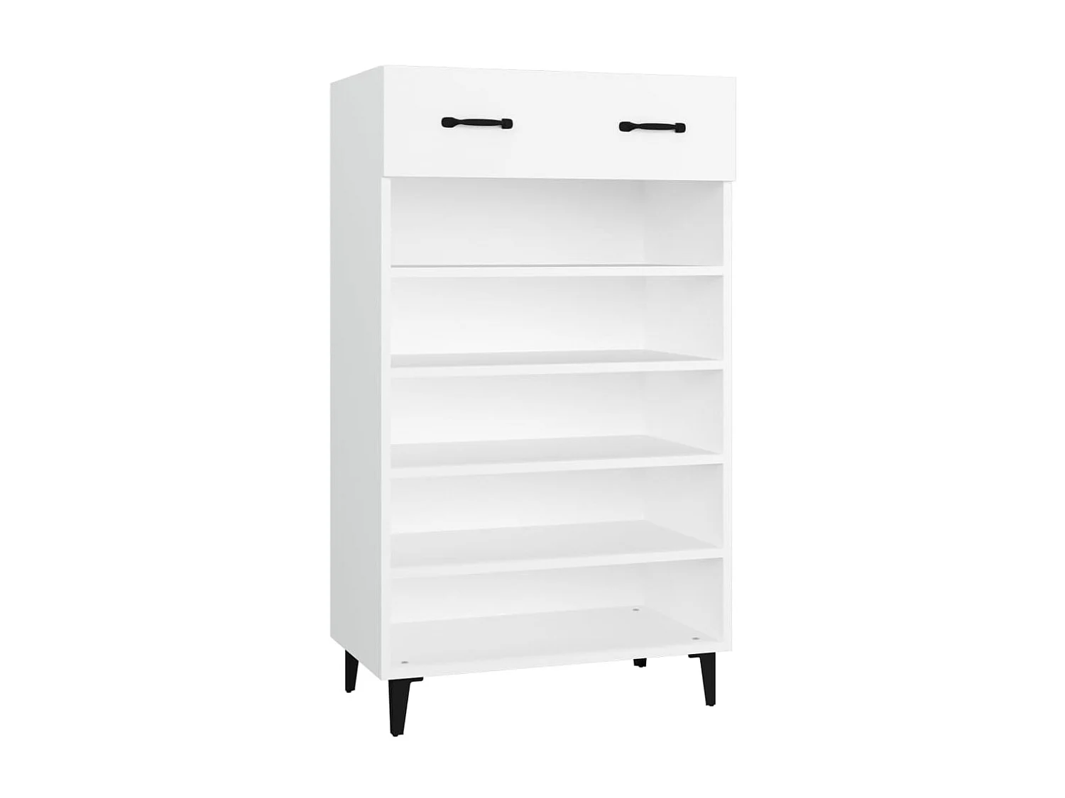 Armoire à chaussures Blanc 60x35x105 cm Bois d'ingénierie