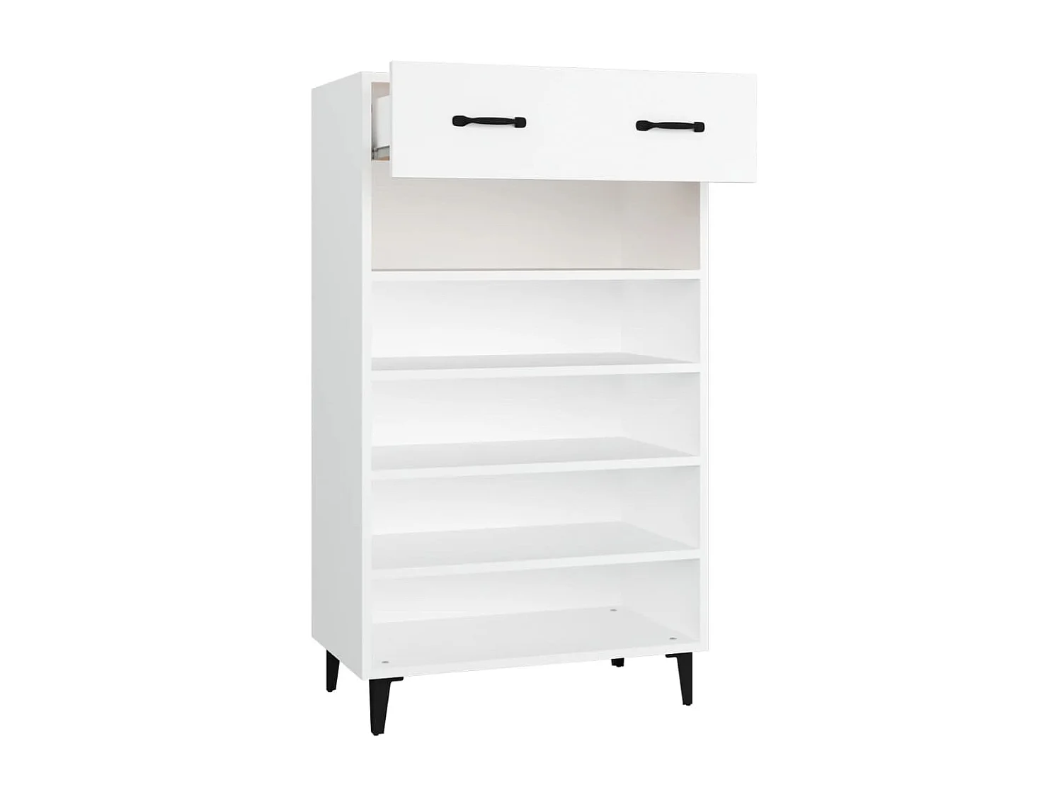 Armoire à chaussures Blanc 60x35x105 cm Bois d'ingénierie