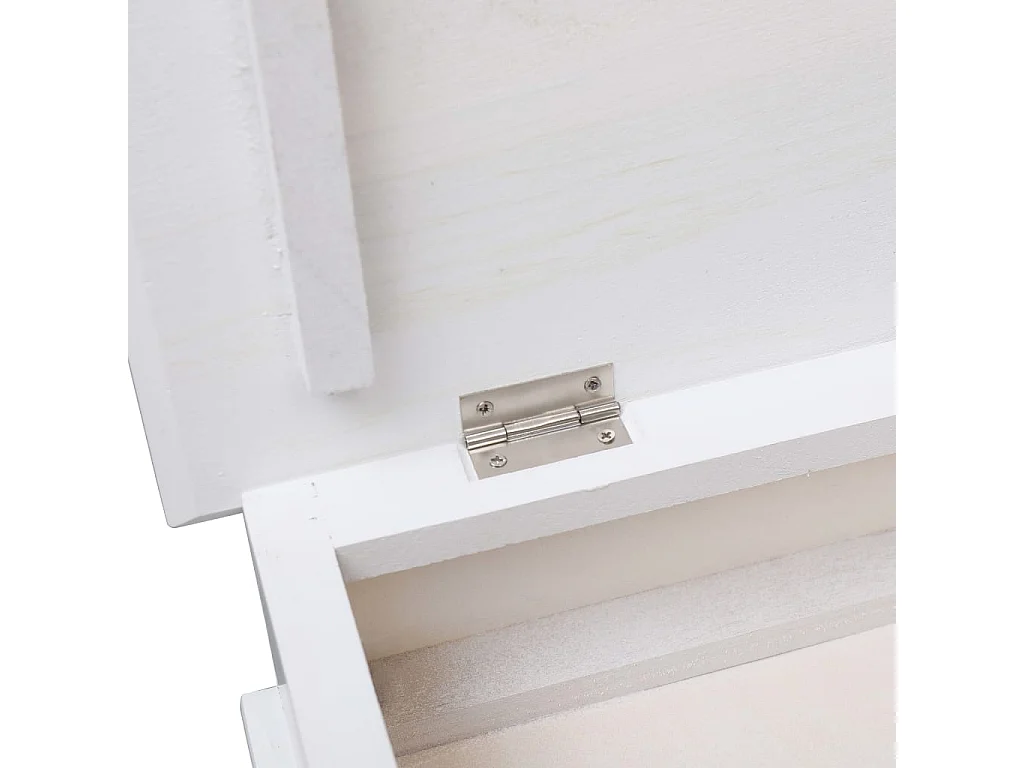 Armoire à chaussures Blanc 50 x 28 x 58 cm Bois de Paulownia