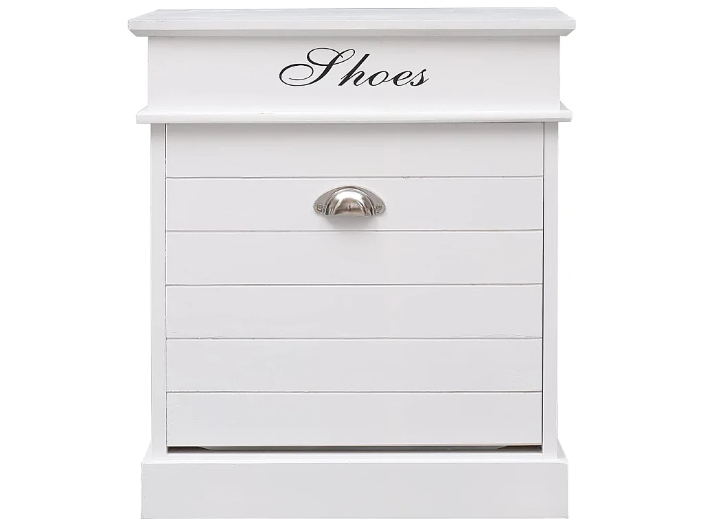 Schoenenkast Wit 50 x 28 x 58 cm Paulowniahout