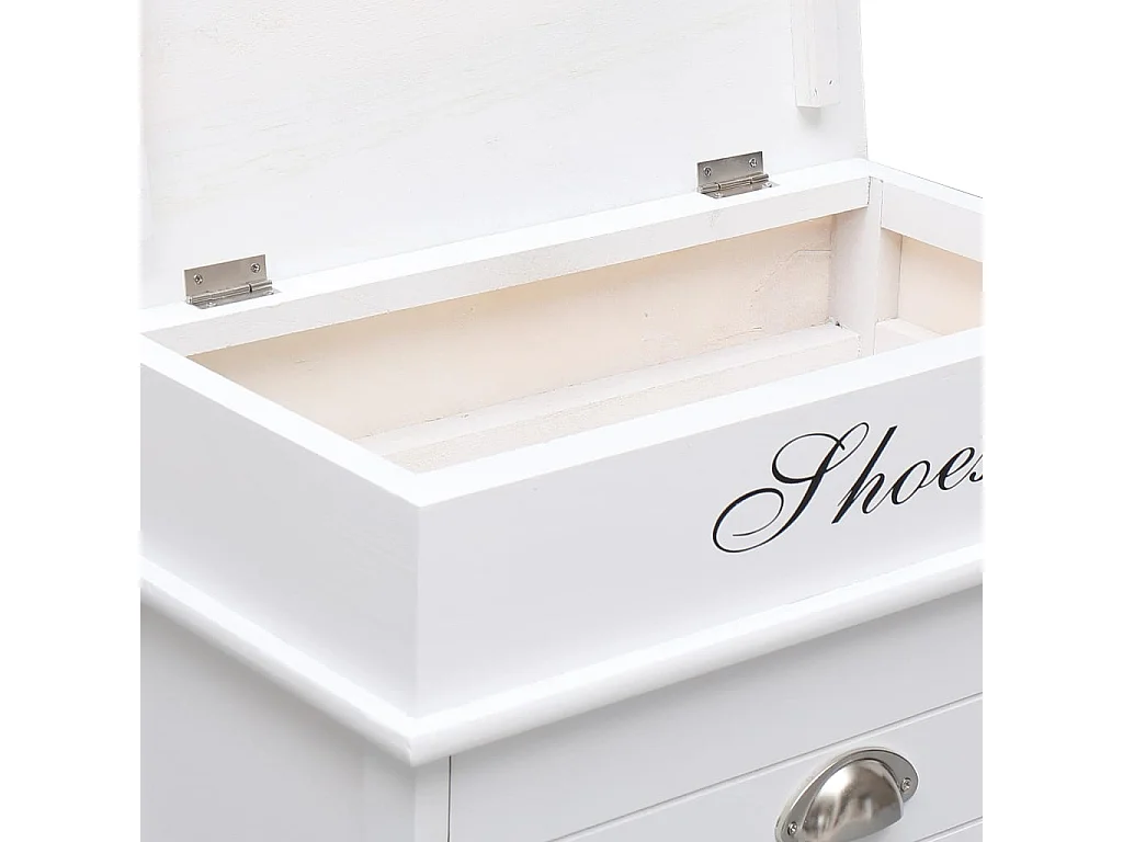 Schoenenkast Wit 50 x 28 x 58 cm Paulowniahout