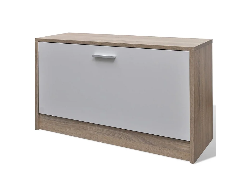 Sapateira 3 em 1 Madeira Carvalho e branco