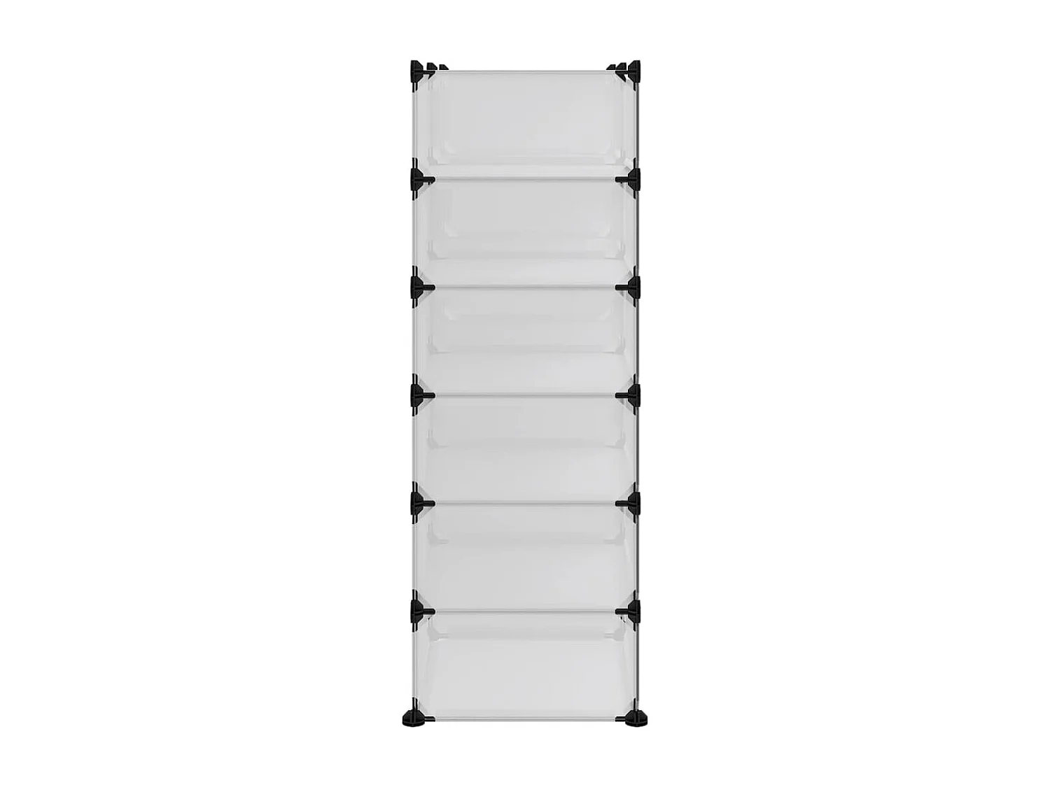 sapateira Transparente 94,5x36,5x106 cm PP