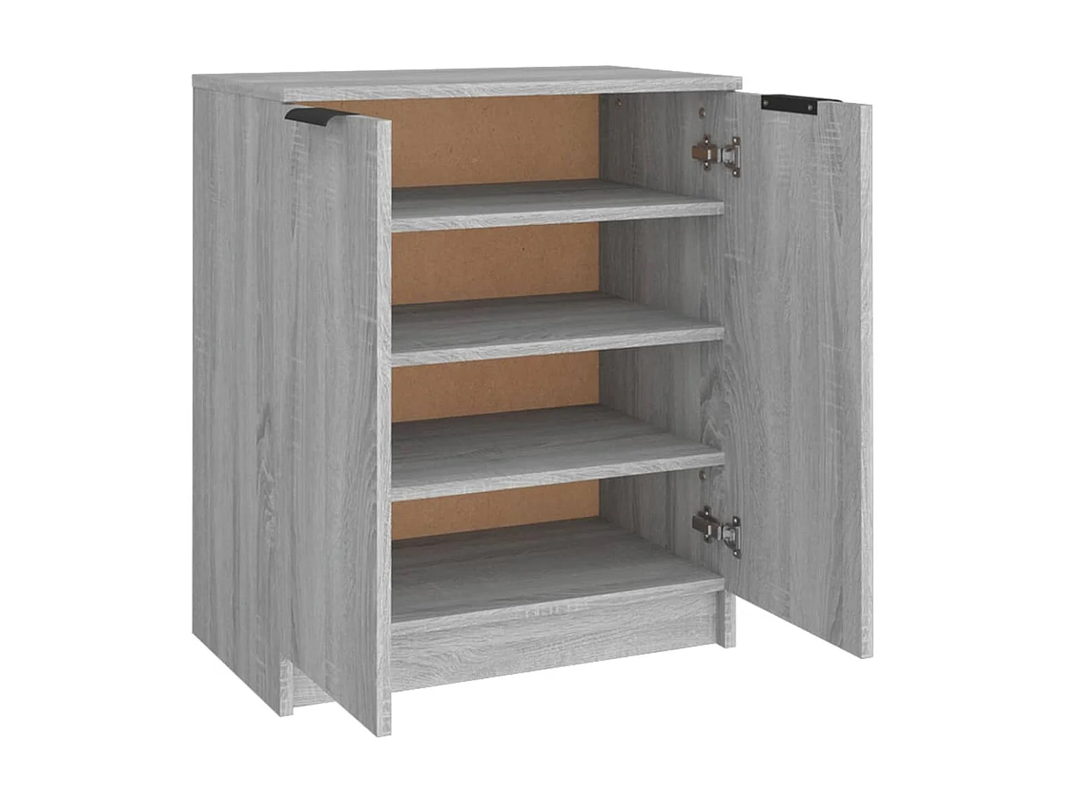 Meuble à chaussures Sonoma gris 59x35x70 cm Bois d'ingénierie