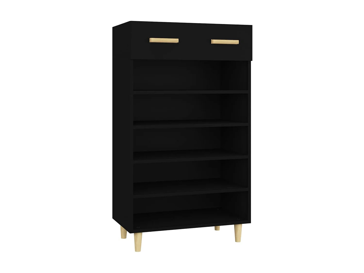 Armoire à chaussures Noir 60x35x105 cm Bois d'ingénierie