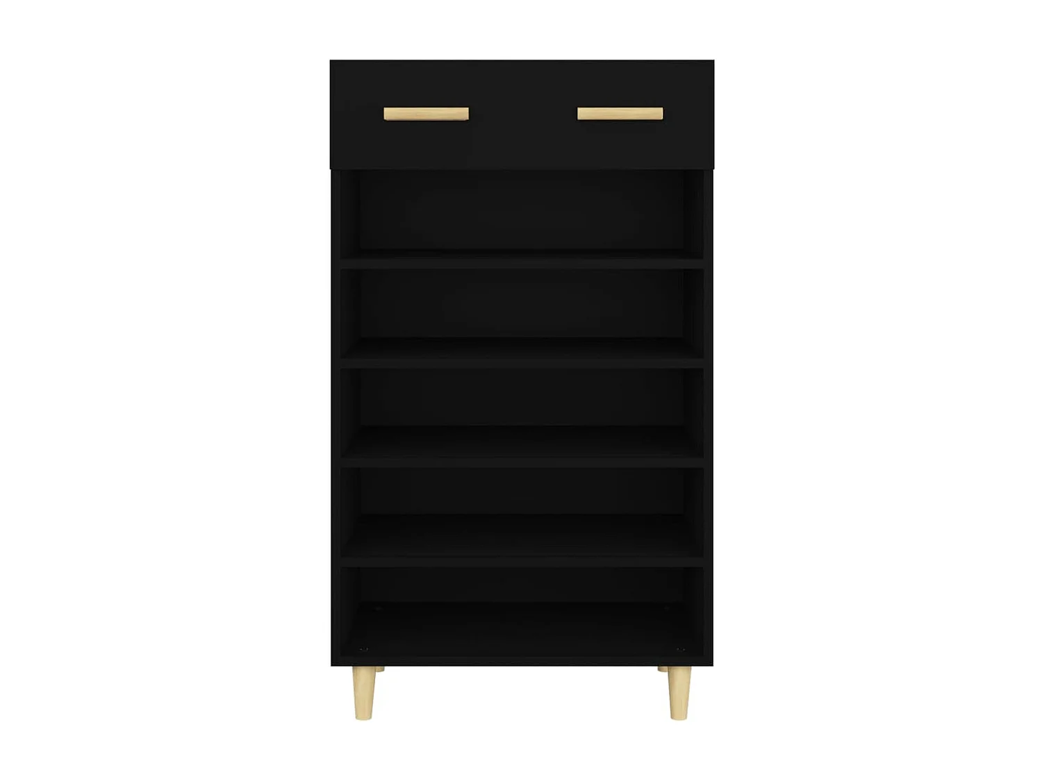 Armoire à chaussures Noir 60x35x105 cm Bois d'ingénierie