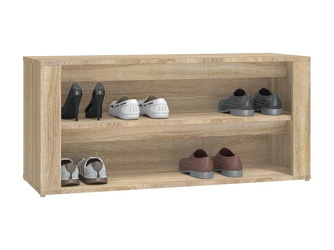 scarpiera Rovere Sonoma 100x35x45 cm MDF