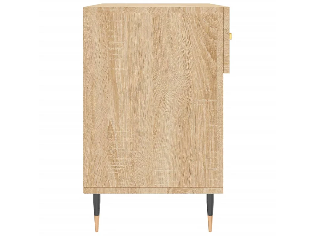 Banc à chaussures chêne sonoma 102x35x55 cm bois d'ingénierie