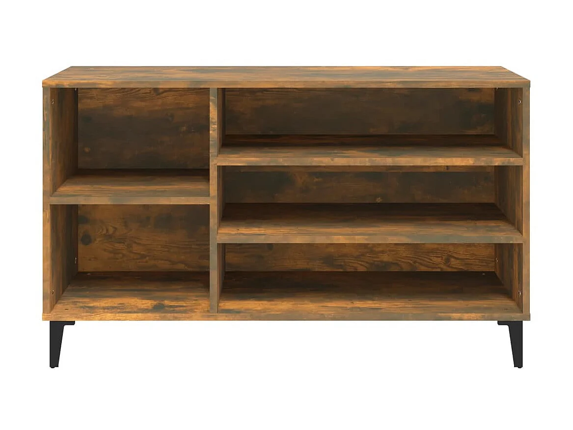 Scarpiera Rovere affumicato 102x36x60 cm MDF