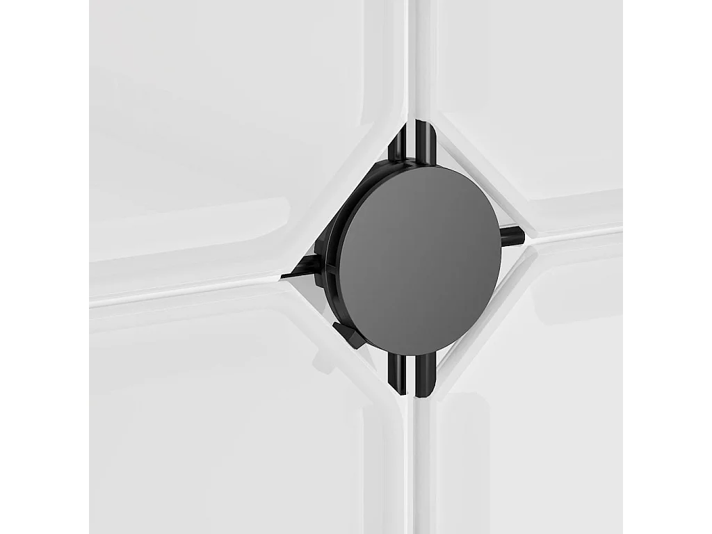 Cubes de rangement 12 pcs avec portes Transparent PP