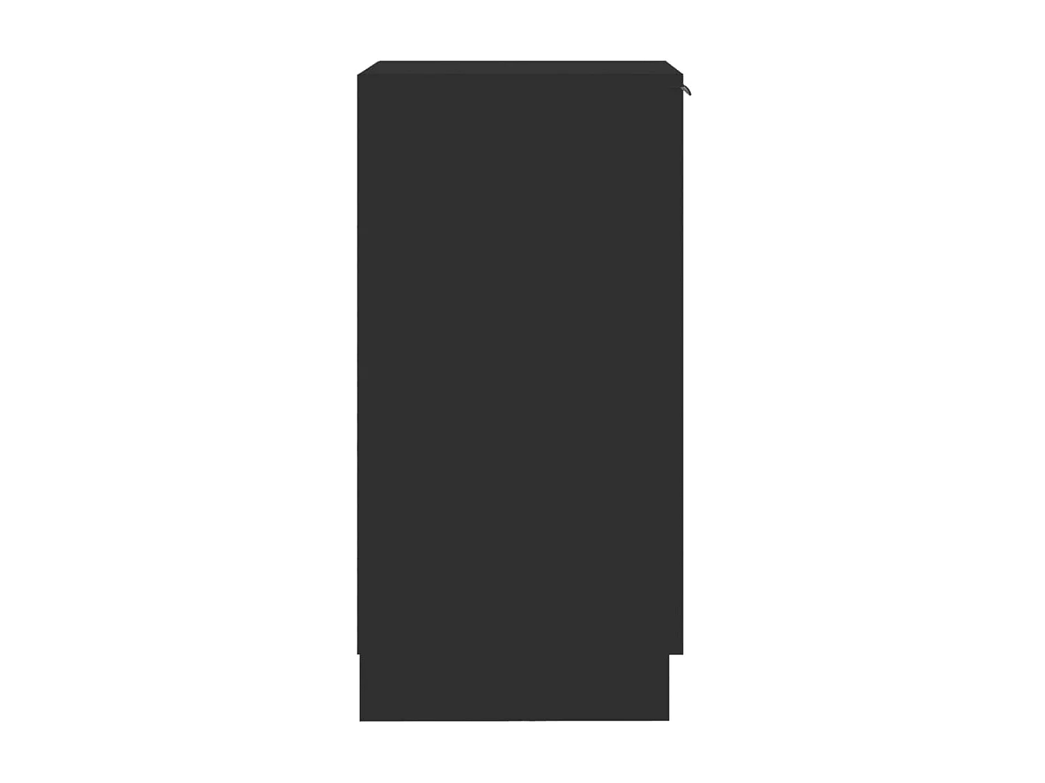 Armoire à chaussures noir 30x35x70 cm bois d'ingénierie