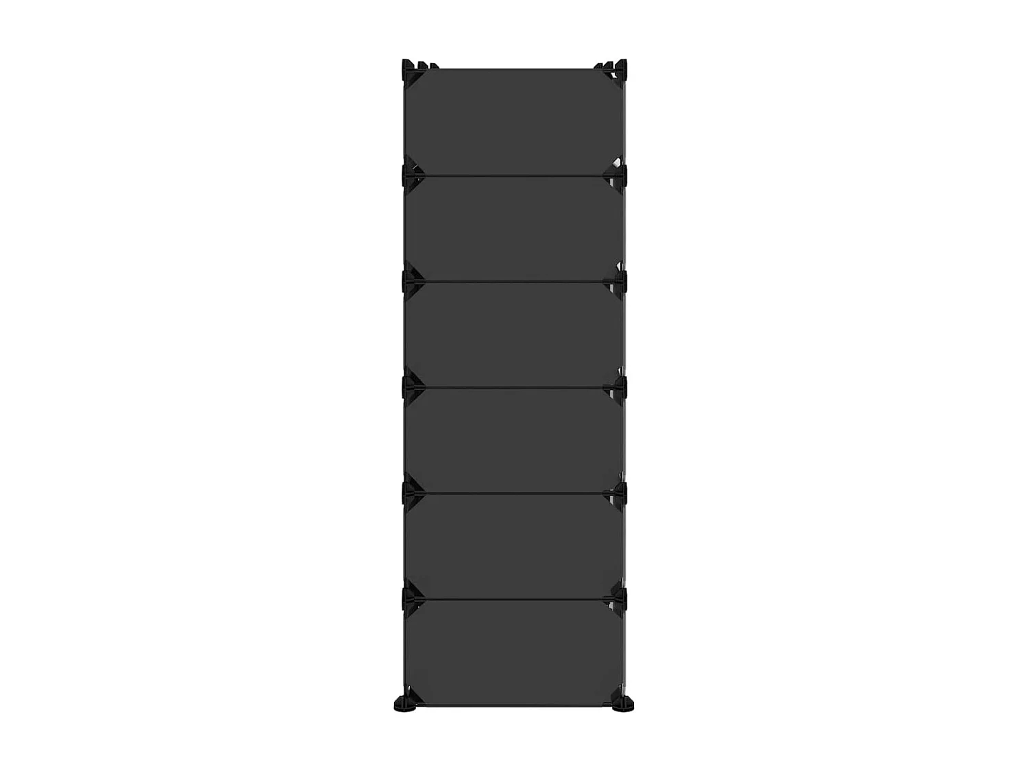 scarpiera Nera 94,5x36,5x106 cm PP