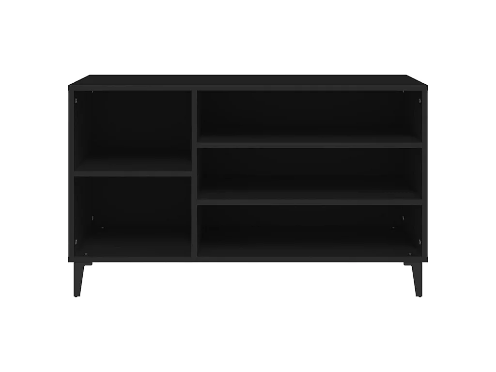 Armoire à chaussures Noir 102x36x60 cm Bois d'ingénierie