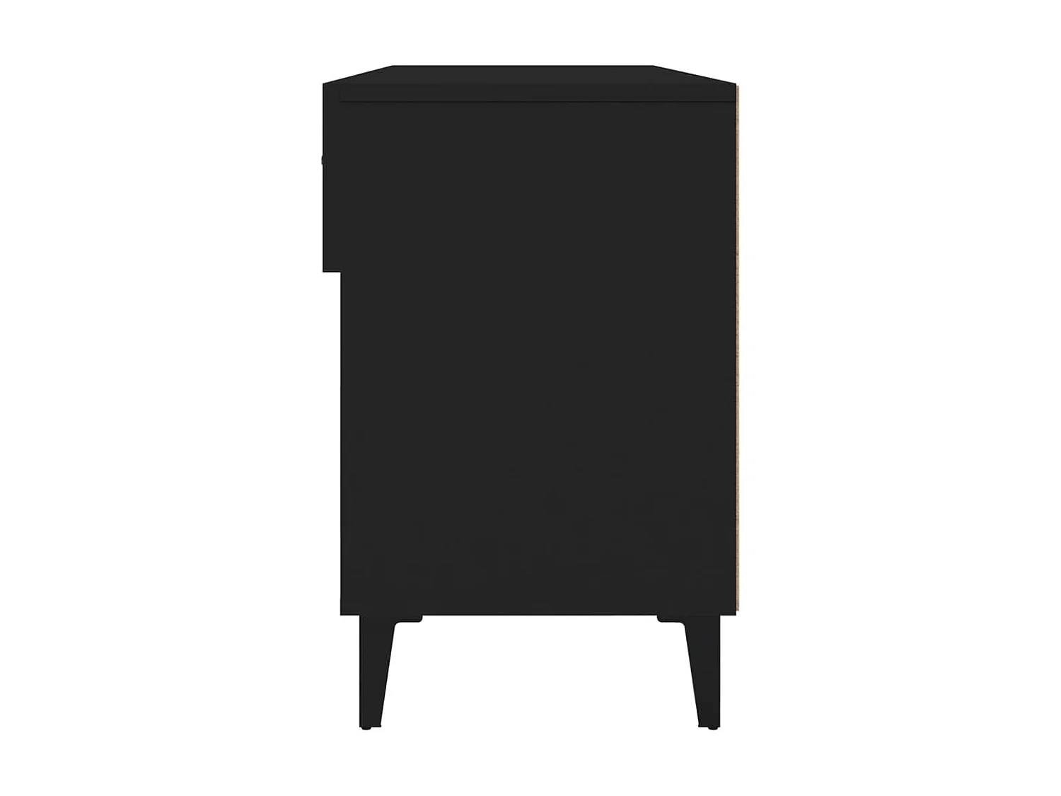 Schoenenkast Zwart 102x35x55 cm Bewerkt hout