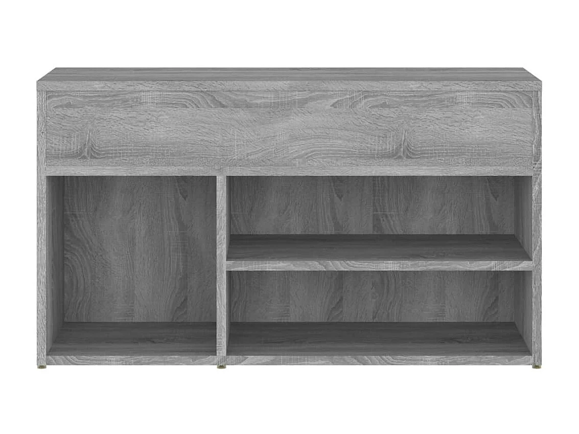 Banc à chaussures Sonoma gris 80x30x45 cm Bois d'ingénierie