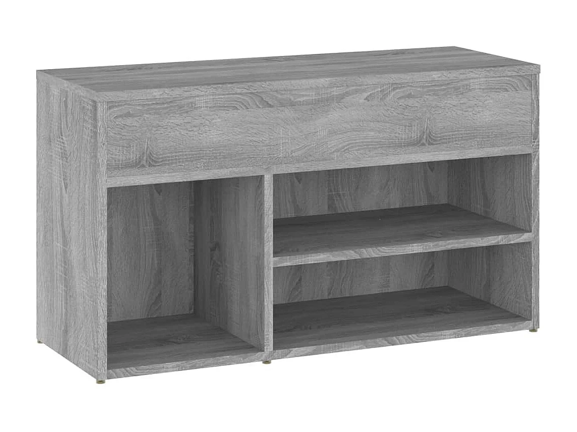 Sonoma schoenenbank grijs 80x30x45 cm Bewerkt hout