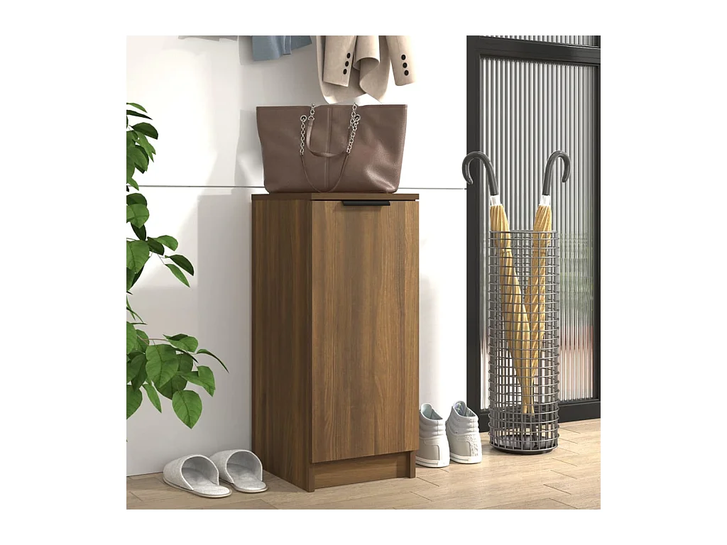 Schuhschrank Braune Eiche 30x35x70 cm Holzwerkstoff