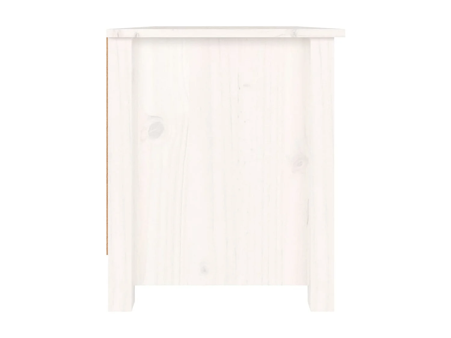 Sapateira Branco 70x38x45,5 cm Madeira maciça de pinho