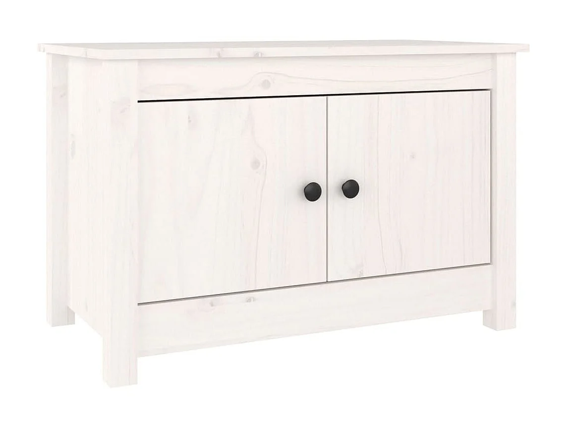 Armoire à chaussures Blanc 70x38x45,5 cm Bois de pin massif