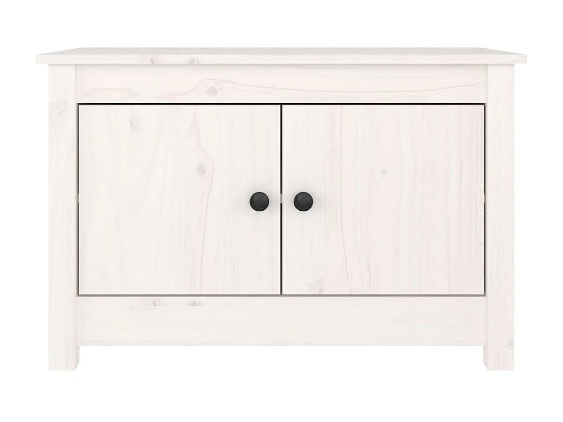 Armoire à chaussures Blanc 70x38x45,5 cm Bois de pin massif