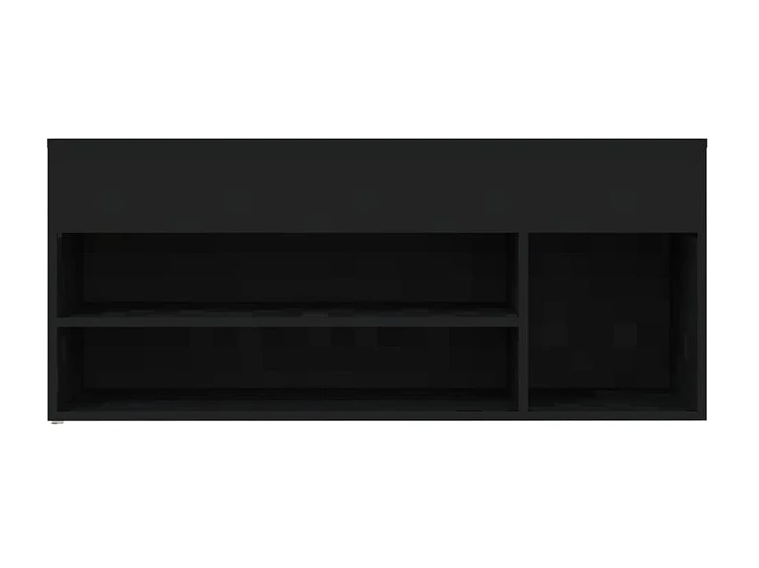 Schoenenbank Zwart 105x30x45 cm Spaanplaat