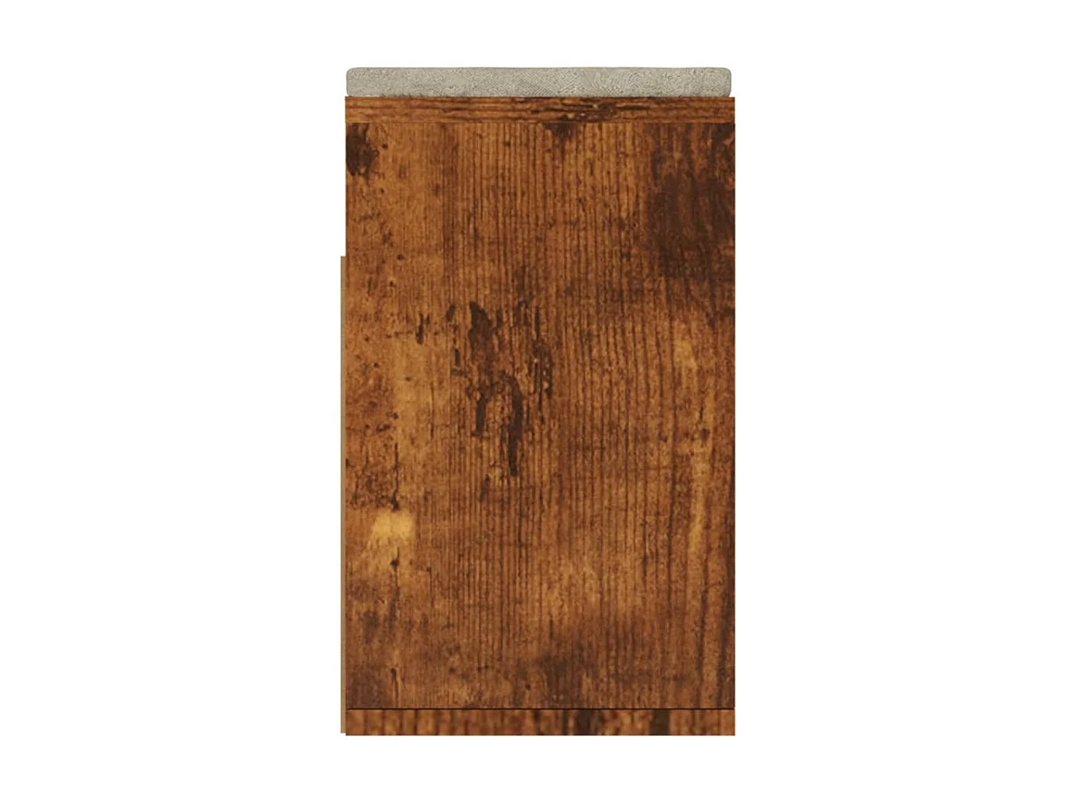 Banc à chaussures avec coussin Chêne fumé 104x30x49cm Aggloméré