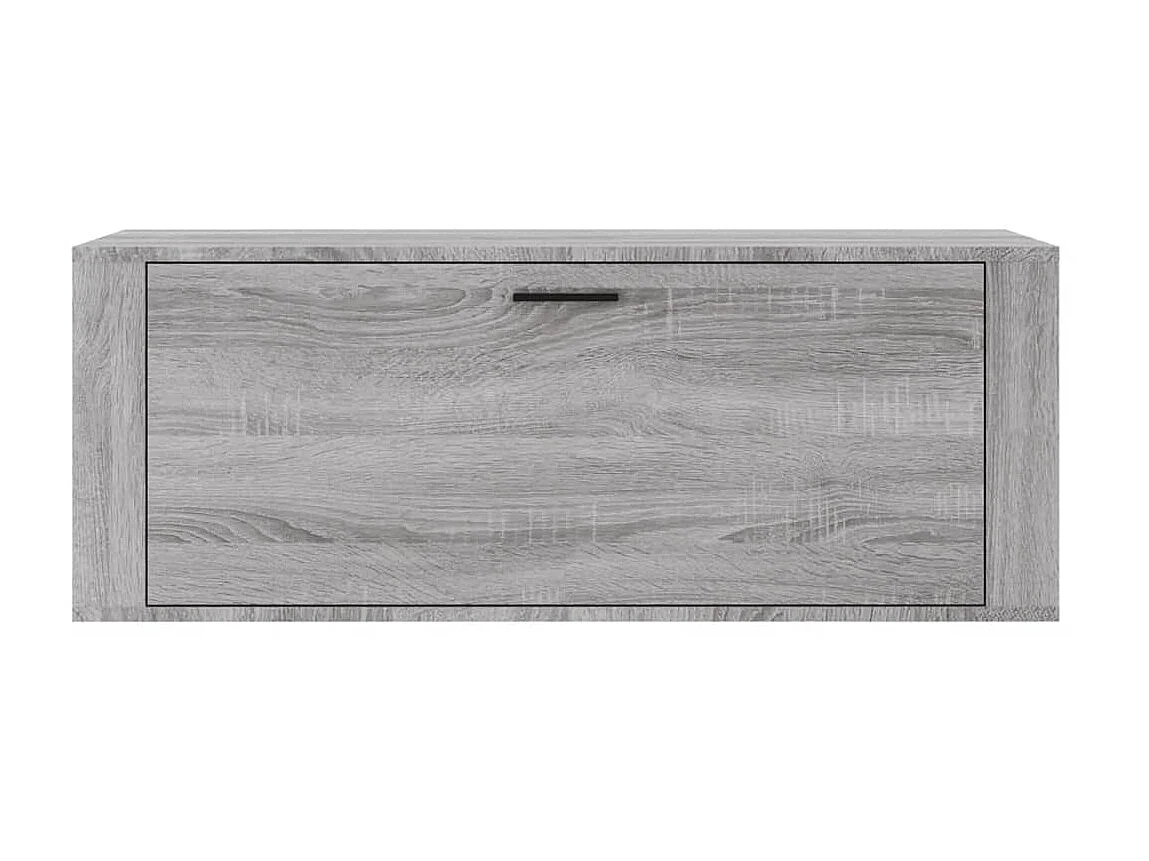 Armoire à chaussures murale Sonoma gris 100x35x38 cm