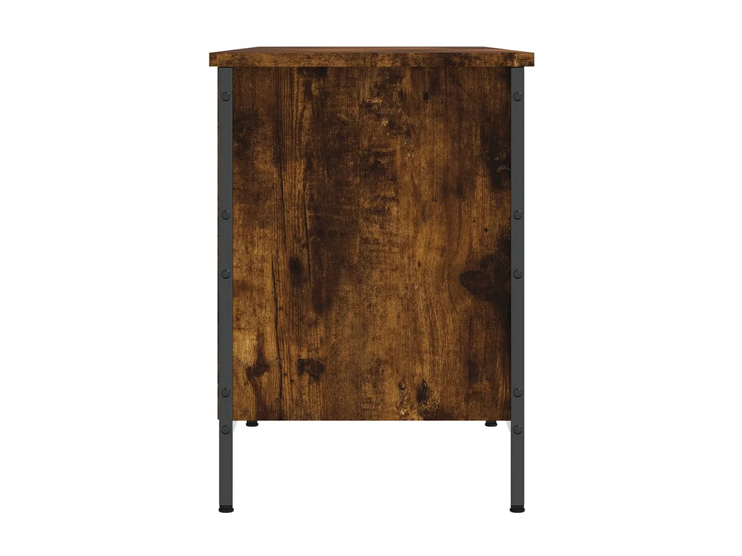 Scarpiera rovere affumicato 131x35x50 cm in multistrato