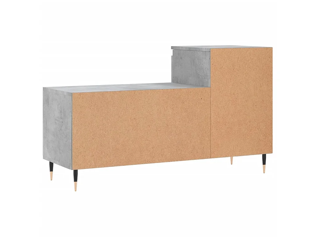 Armoire à chaussures Gris béton 102x36x60 cm Bois d'ingénierie