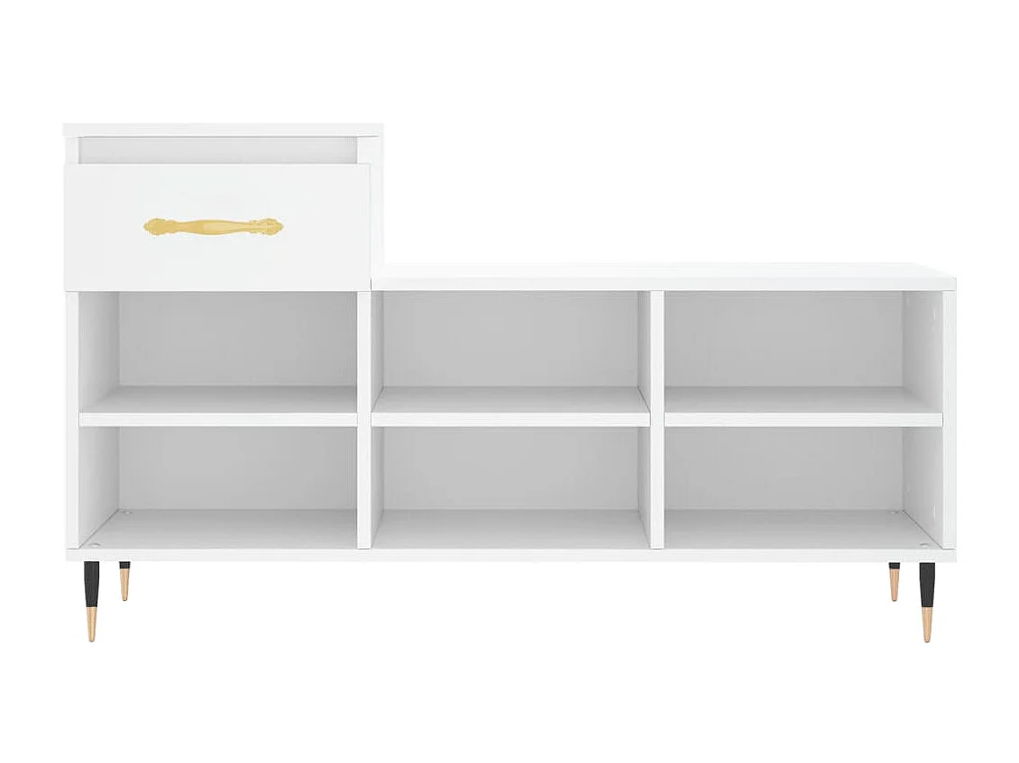 Zapatero Blanco 102x36x60 cm Madera contrachapada