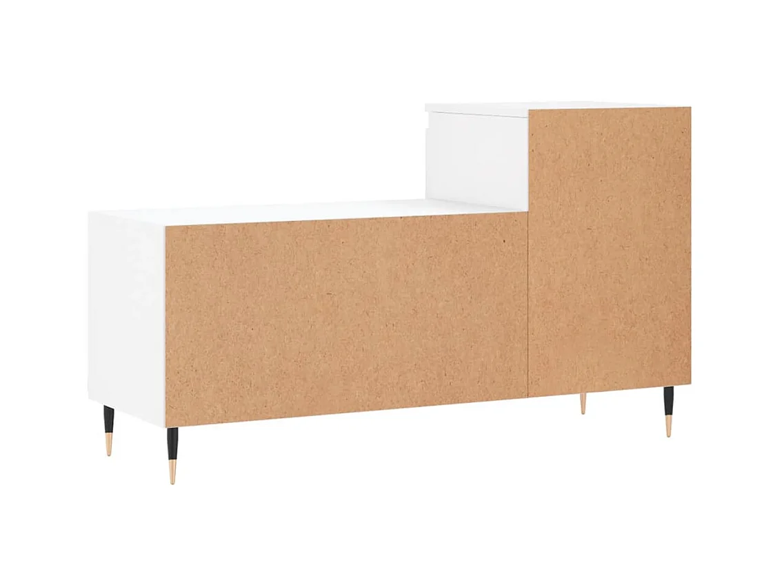 Schoenenkast Wit 102x36x60 cm Bewerkt hout