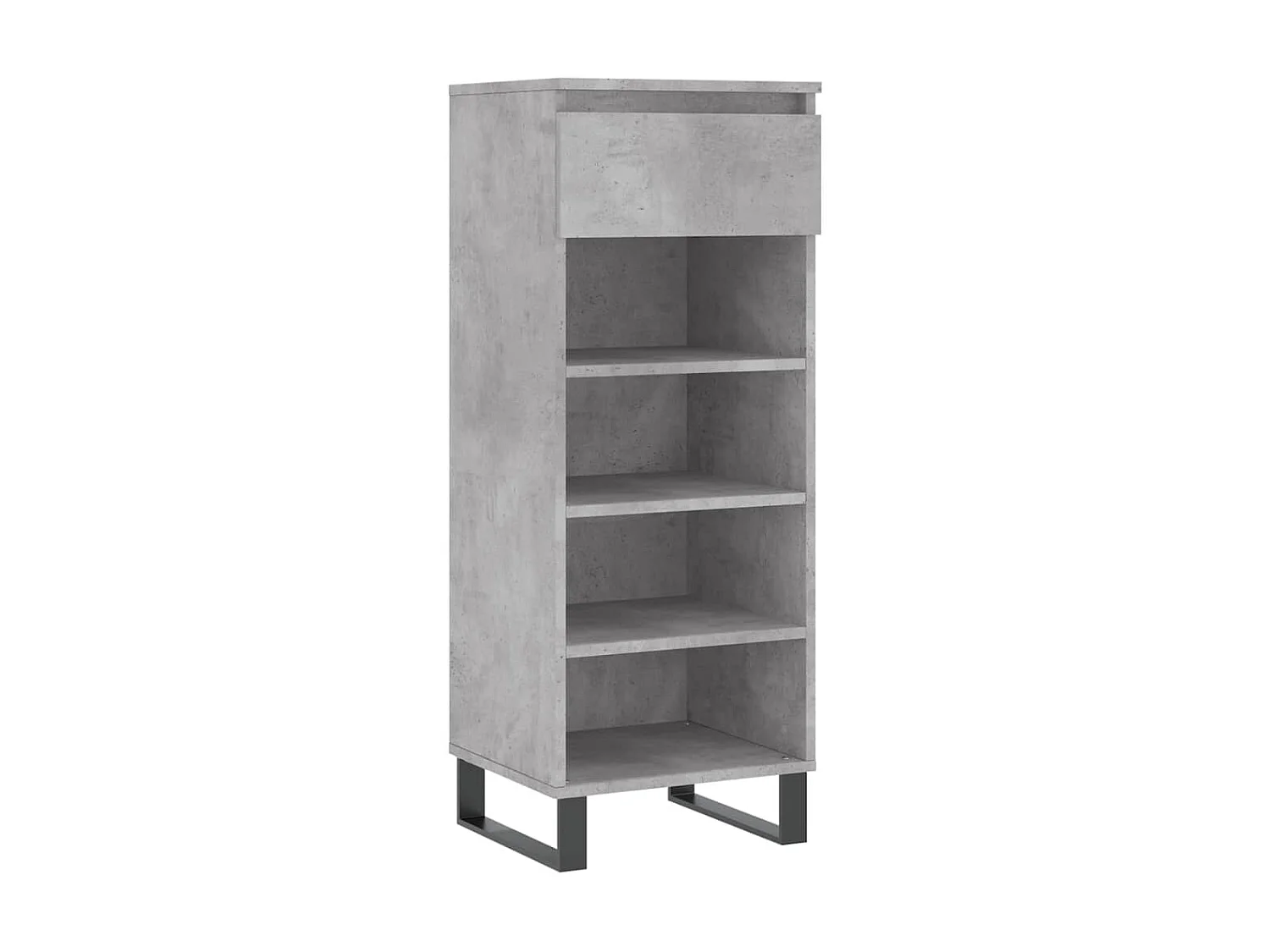 Armoire à chaussures Gris béton 40x36x105 cm Bois d'ingénierie