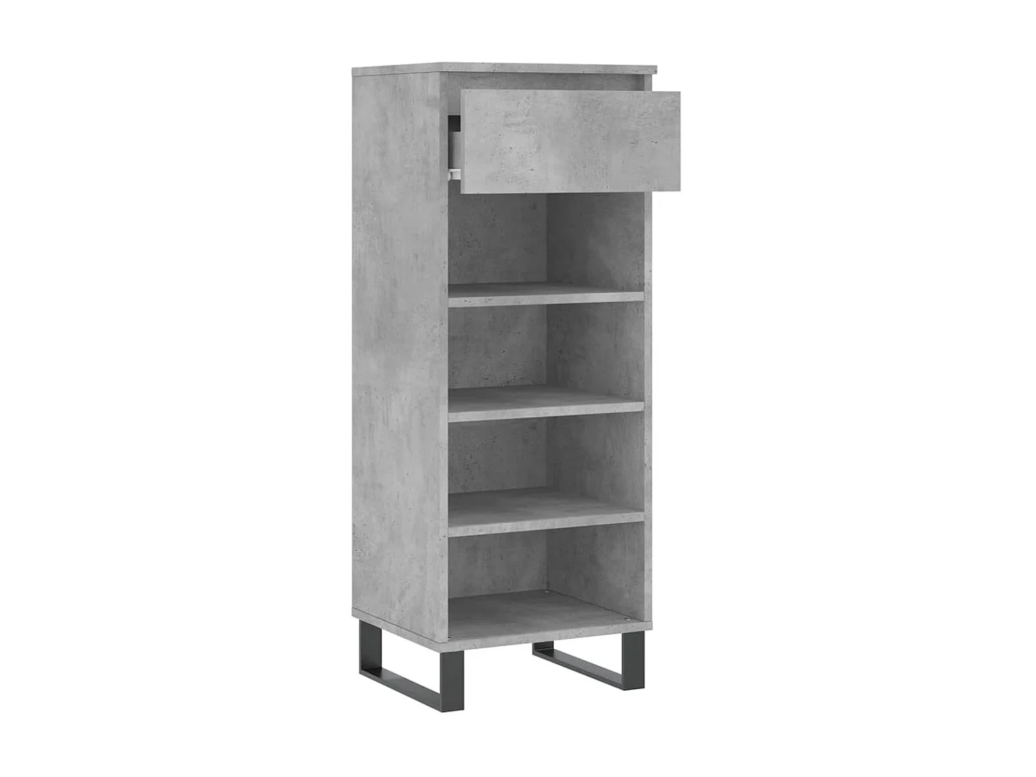 Armoire à chaussures Gris béton 40x36x105 cm Bois d'ingénierie