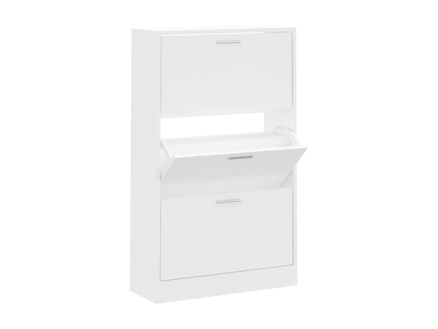 Zapatero Blanco 63x24x103 cm Madera contrachapada