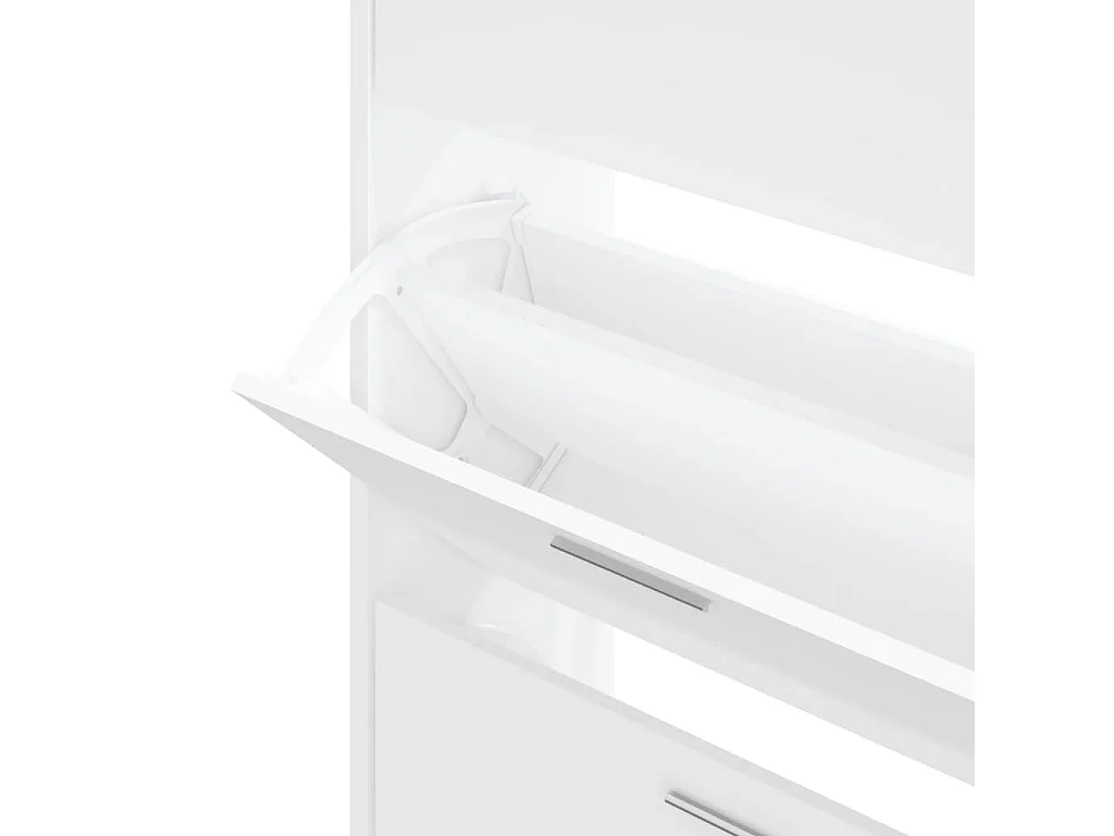 Zapatero Blanco 63x24x103 cm Madera contrachapada