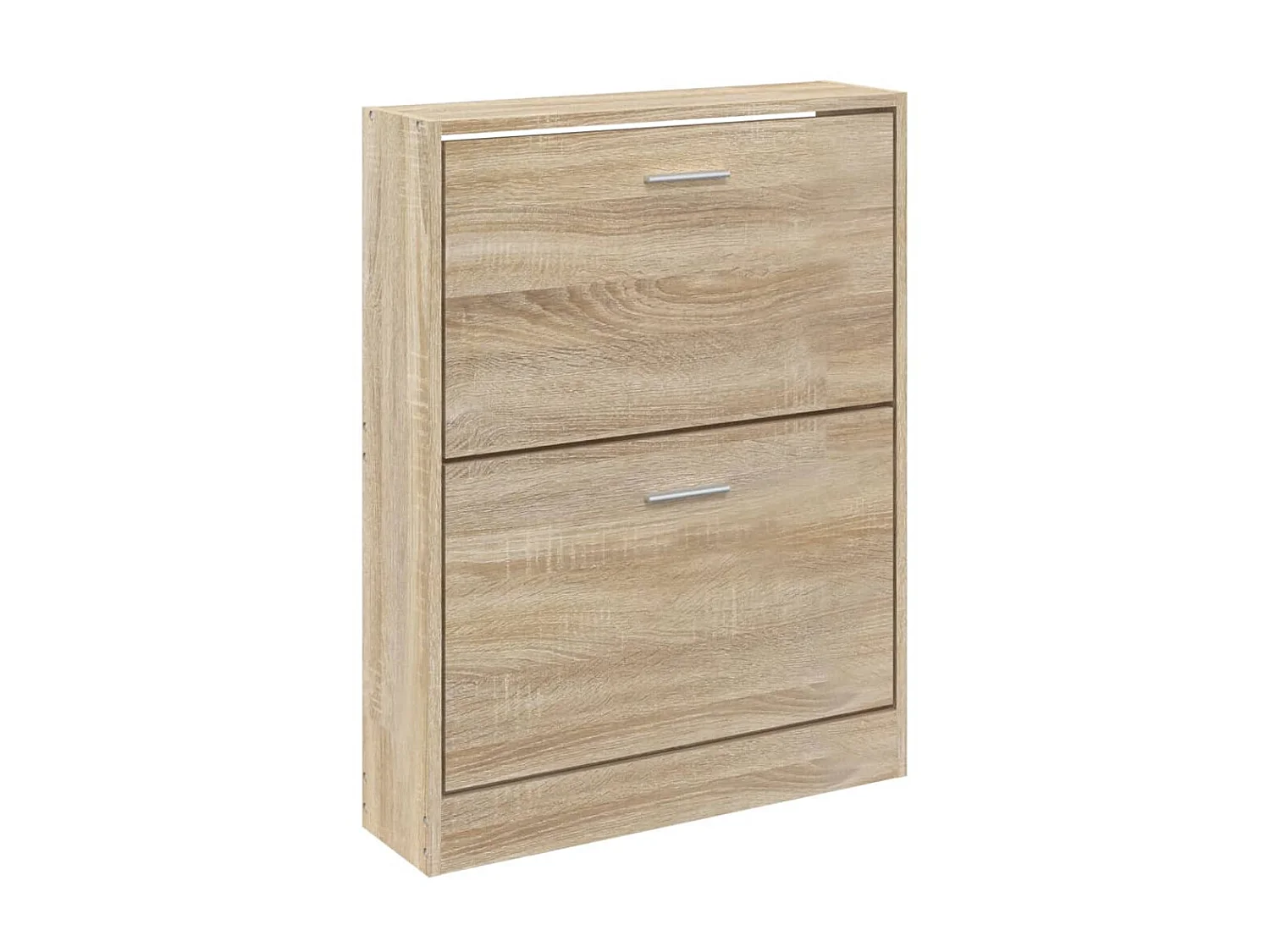 Schoenenkast Eiken 59x17x81 cm Bewerkt hout