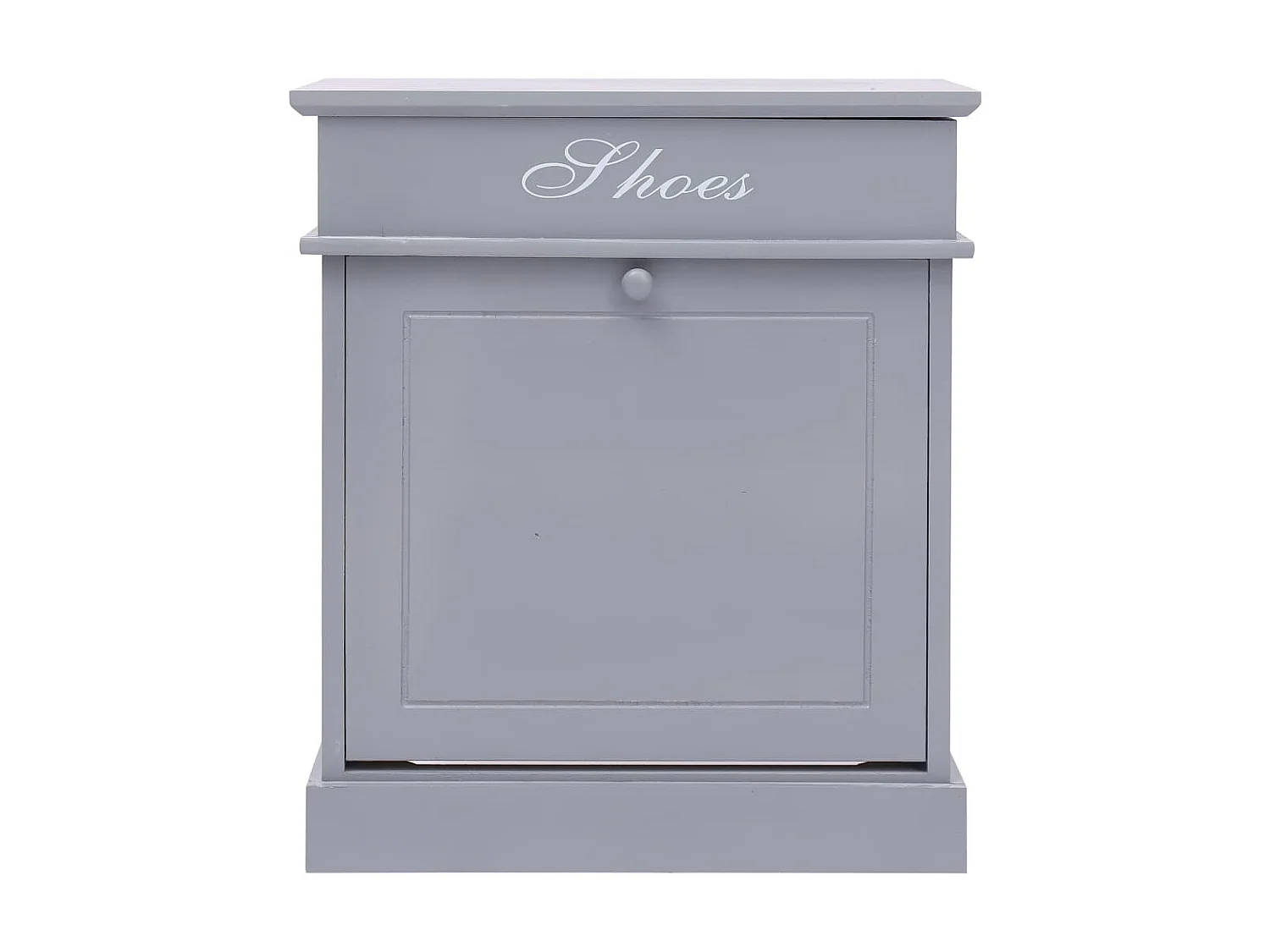 Armoire à chaussures Gris 50 x 28 x 58 cm Bois de Paulownia