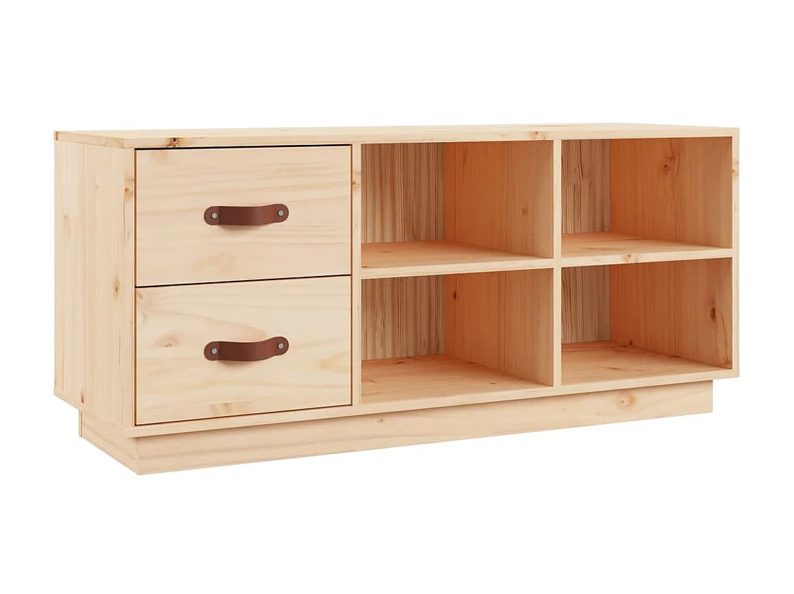 Banc à chaussures 100x34x45 cm Bois de pin massif