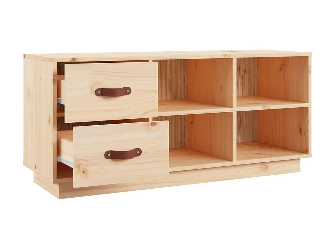 Banc à chaussures 100x34x45 cm Bois de pin massif