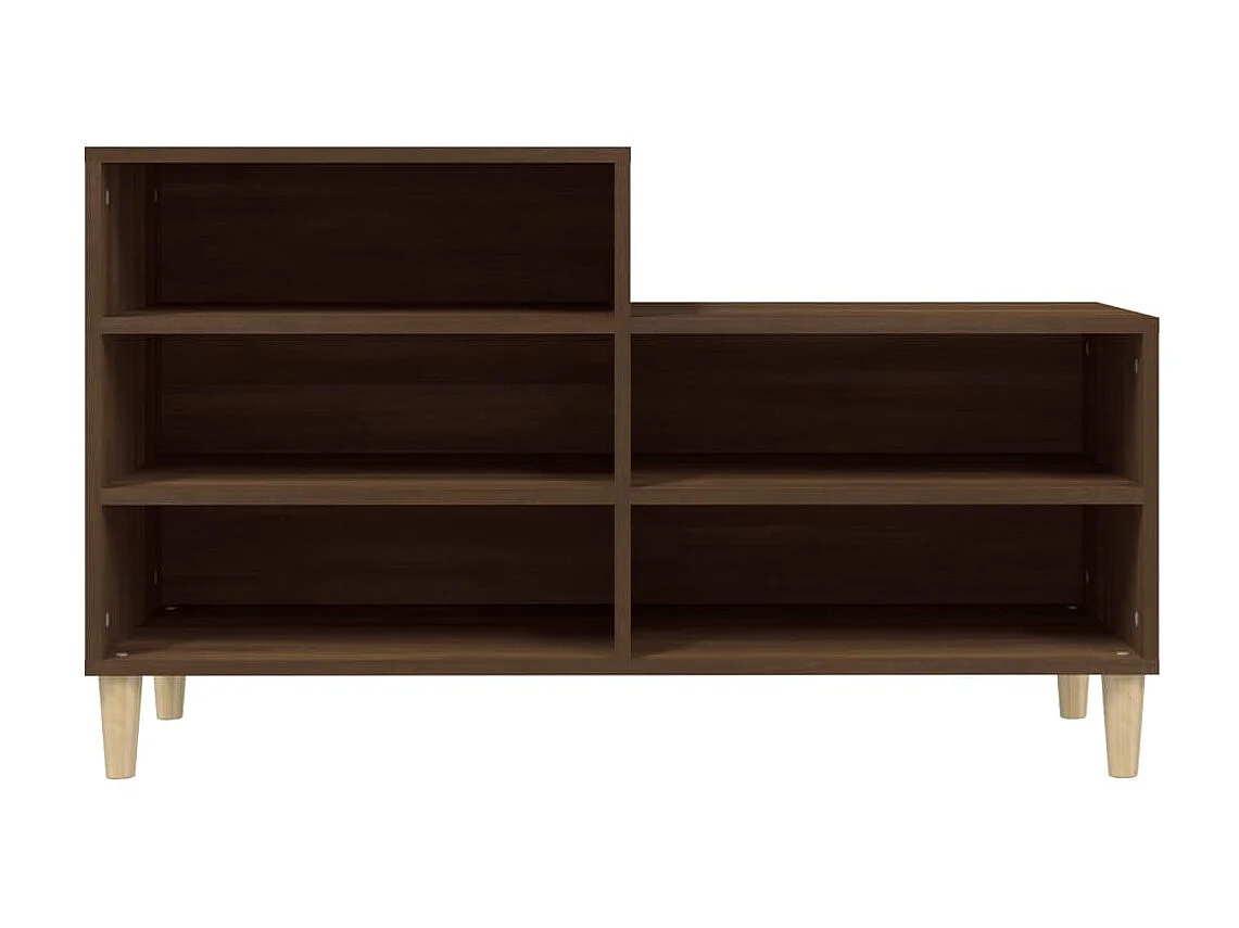 Zapatero Roble marrón 102x36x60cm Madera contrachapada