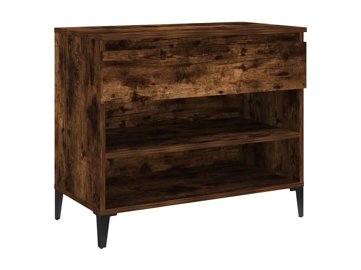 Armoire à chaussures Chêne fumé 70x36x60 cm Bois d'ingénierie