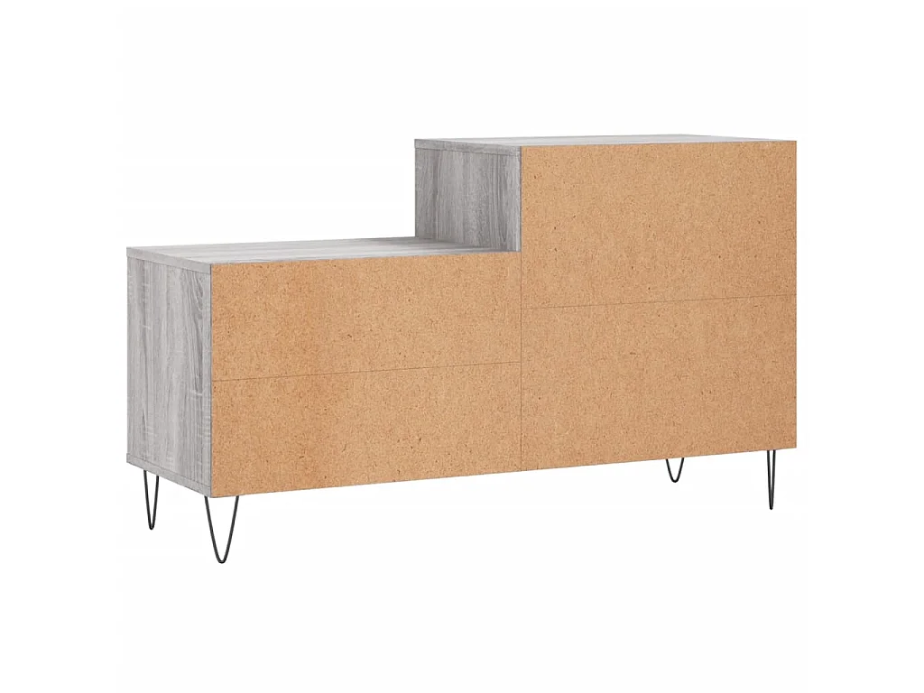 Armoire à chaussures Sonoma gris 102x36x60 cm Bois d'ingénierie