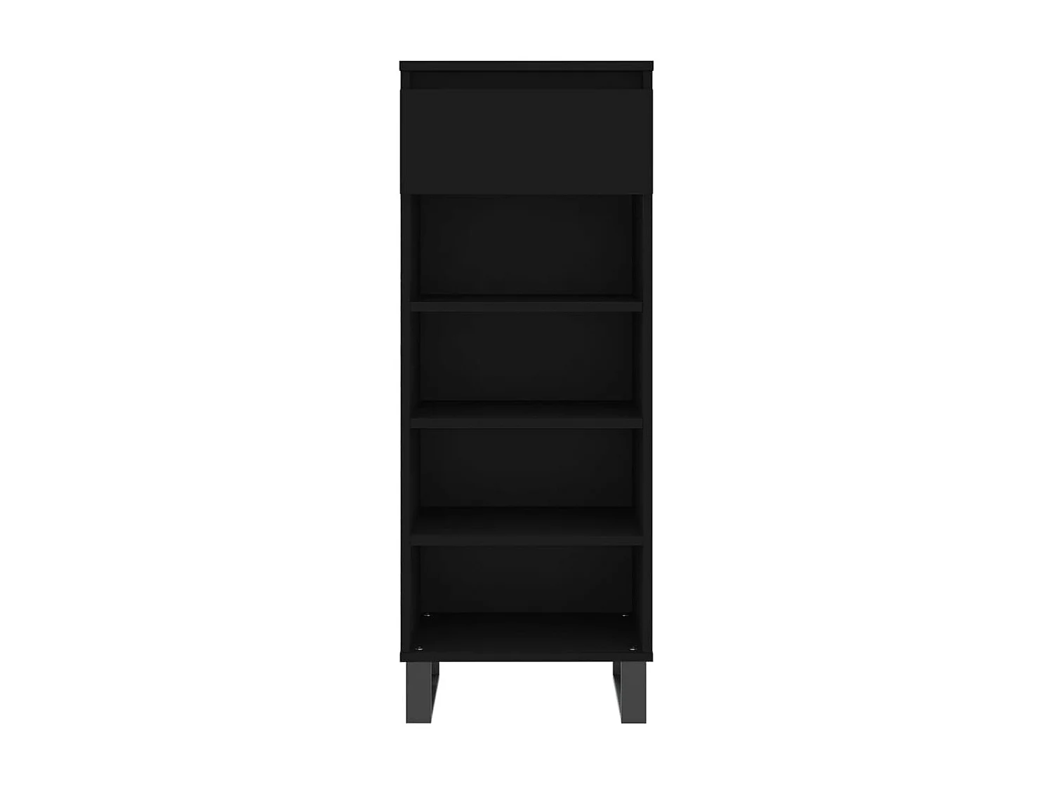 Armoire à chaussures Noir 40x36x105 cm Bois d'ingénierie