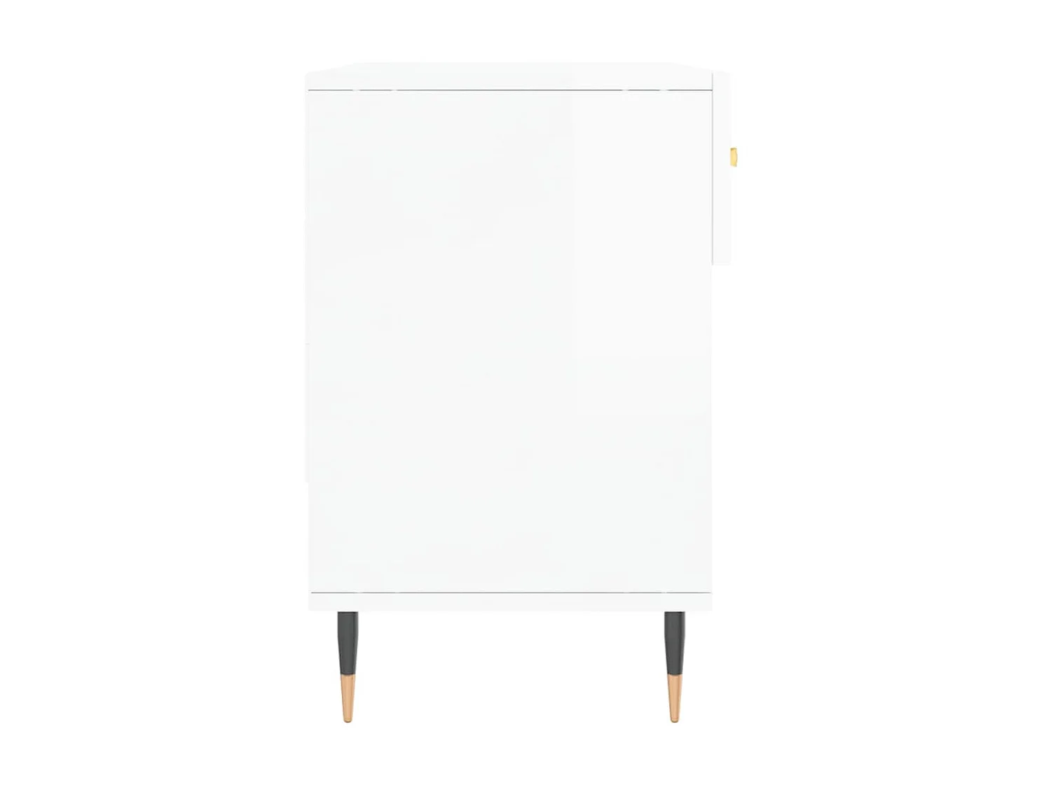 Banc à chaussures blanc brillant 102x35x55 cm bois d'ingénierie