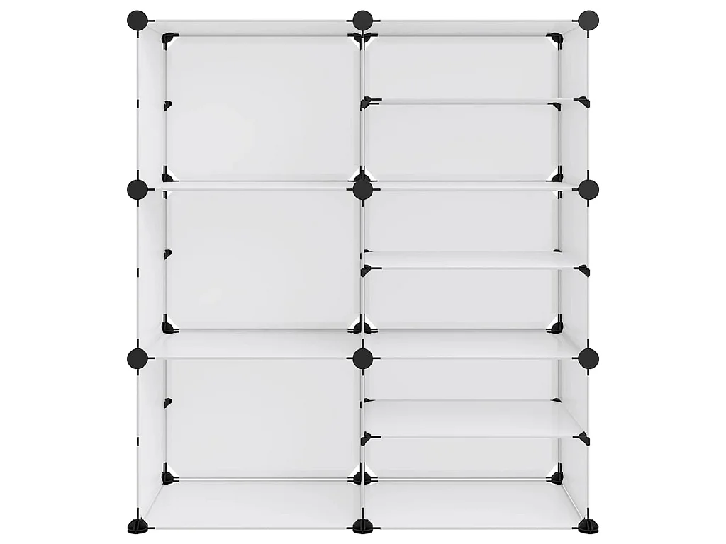 sapateira Transparente 84x31,5x93 cm PP