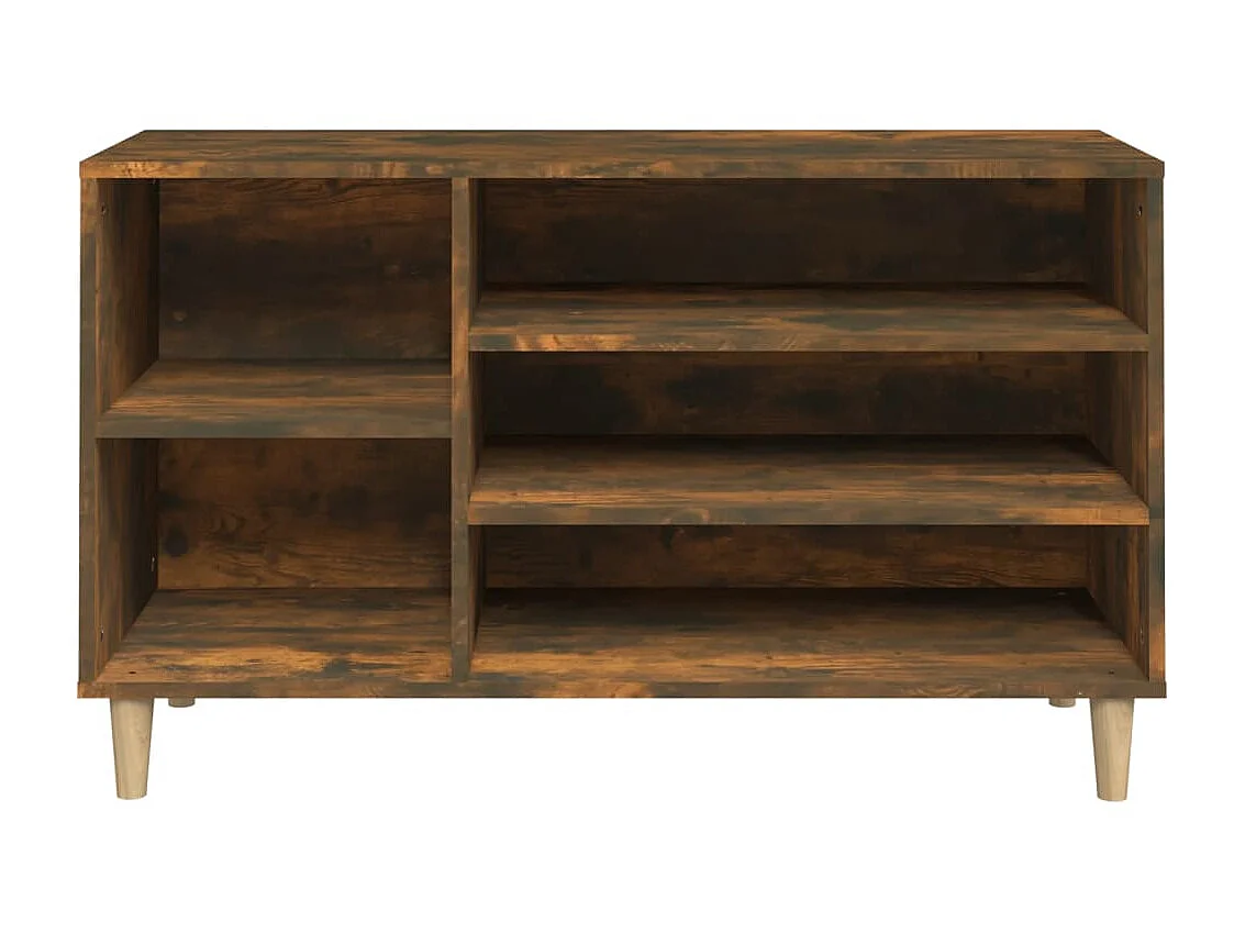 Armoire à chaussures Chêne fumé 102x36x60 cm Bois d'ingénierie