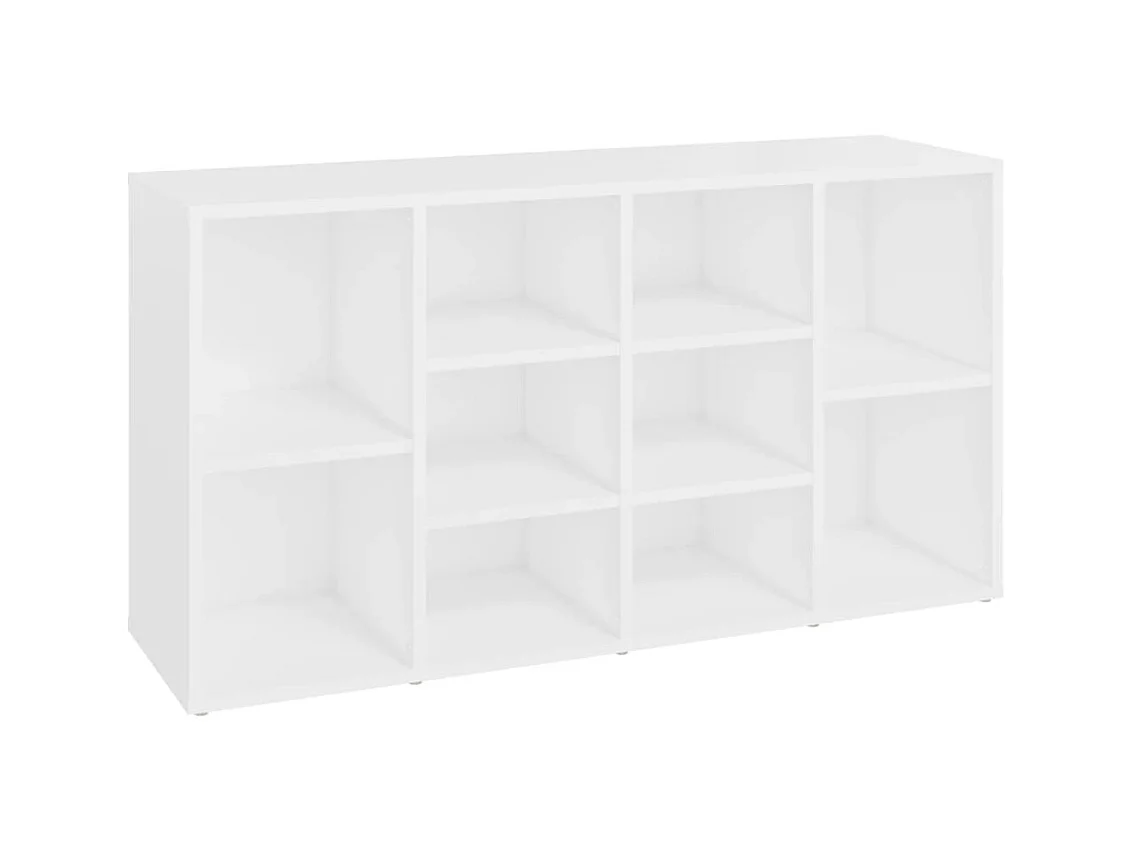 Banc à chaussures Blanc 103x30x54,5 cm Aggloméré