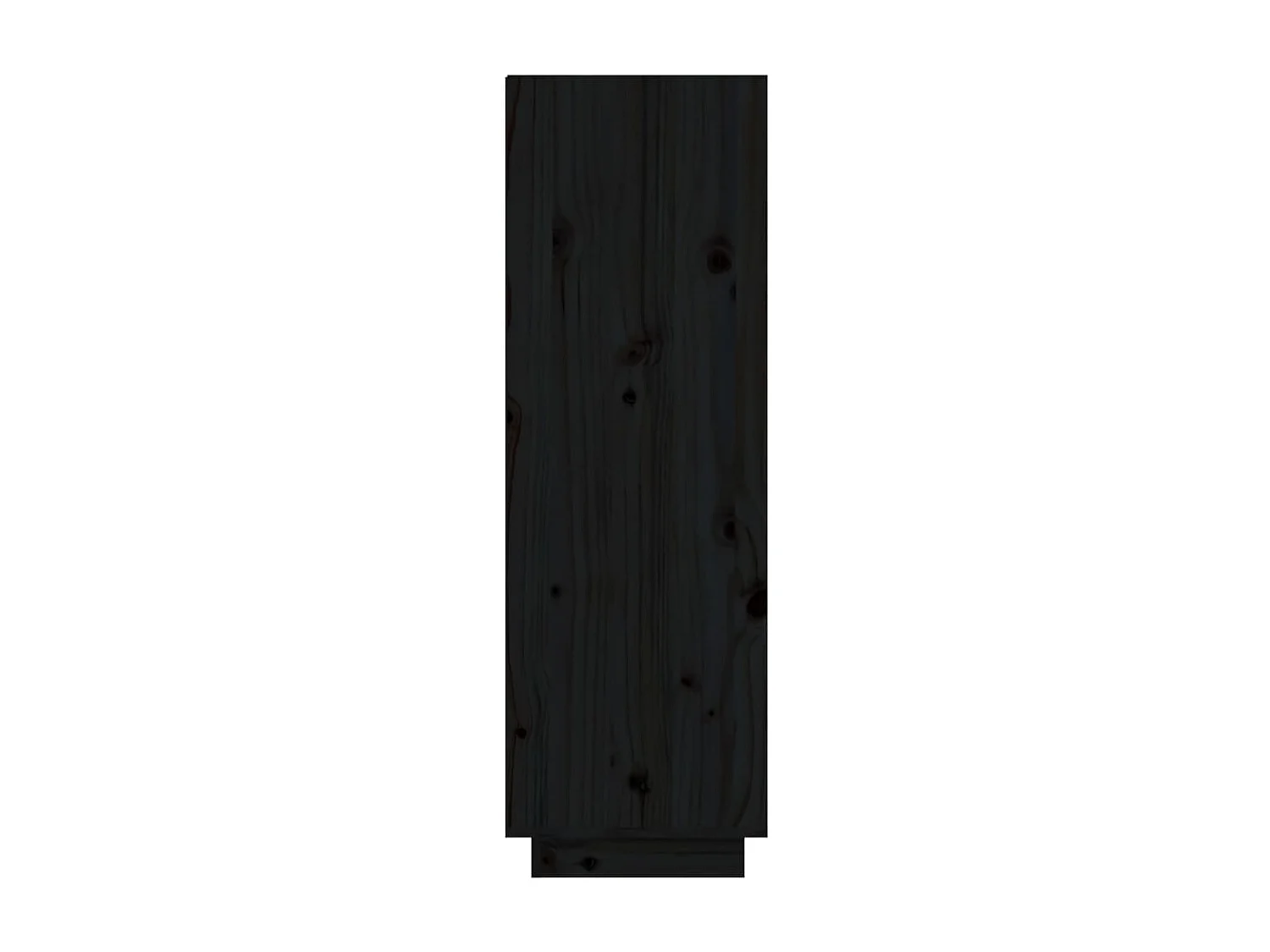 Sapateira Preto 60x34x105 cm Madeira maciça de pinho